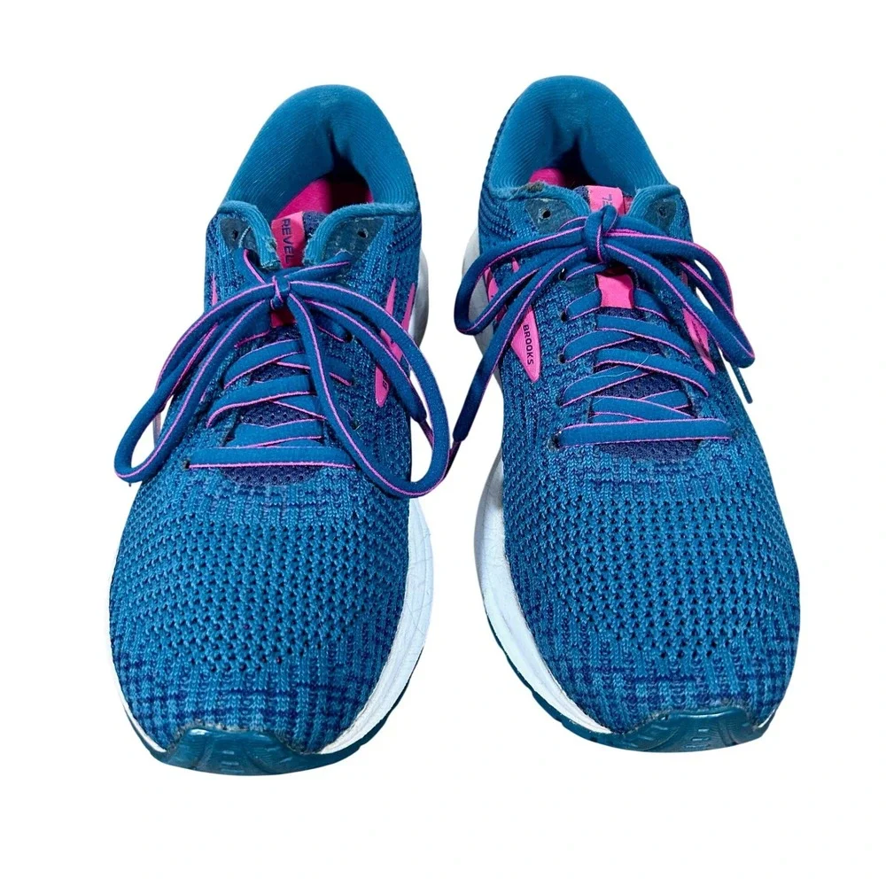 Brooks Revel 3 Womens Running Shoes Sneakers Teal Pink Size‎ 8.5 Medium Athletic